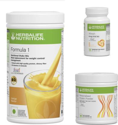 HERBALIFE Formula1 Nutrition Mango 500g Protine Powder 200g & Ginger Afresh 50g Plant-Based Protein