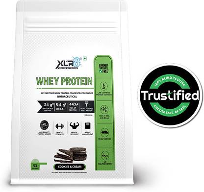 XLR8 Whey Protein with 24 g protein, 5.4 g BCAA Whey Protein