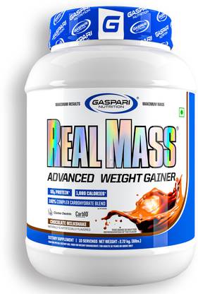 Gaspari Nutrition Real Mass | Advance High Protein, Complex Carbohydrate Blend | Digestive Enzymes Weight Gainers/Mass Gainers