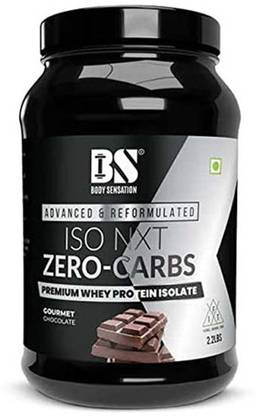 BODY SENSATION ISO-NXT Zero Carbs Premium Whey Protein Isolate (Gourmet Chocolate, 2.2 lbs) Casein Protein