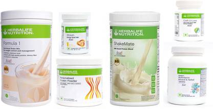 HERBALIFE FORMULA1SHAKE VANILLA+PP200+SHAKEMATE+LEMON+CELLU LOSS+MULTIVITAMINTABLET Protein Shake