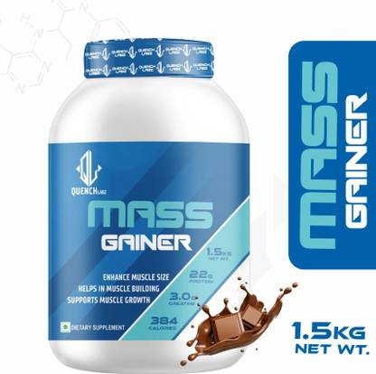 QUENCHLABZ Mass Gainer | High-Calorie Protein Supplement for Muscle Growth Weight Gainers/Mass Gainers