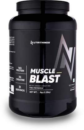 NUTRITHINGS Muscle Blast Whey Protein Powder With Added Creatine Whey Protein