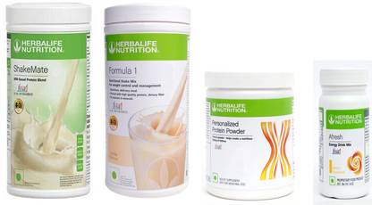 HERBALIFE FORMULA1 VANILLA PROTIENPOWDER200GSHAKEMATE 500 GRAM AFRESH LEMON 50 GRAM Plant-Based Protein