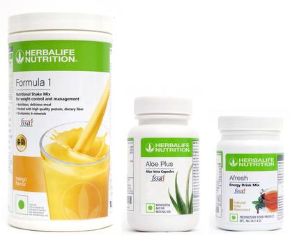 HERBALIFE Formula 1 Shake Mango Flavor With Aloe Plus And Afresh Tulsi Flavor Protein Shake