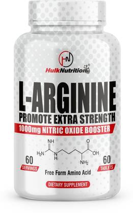 Hulk Nutrition Pure L-Arginine For Massive Muscle Pump, Improve strength & Body Performance EAA (Essential Amino Acids)