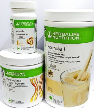 HERBALIFE Formula1 Vanila 500g Protine 200g Ginger Afresh 50g Protein Shake