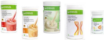 HERBALIFE Formula 1 Strawberry & Orange + Protein Powder 400G + Shake Mate + Afresh Lemon Protein Shake