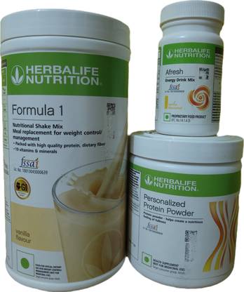 HERBALIFE WEIGHT LOSS COMBO FORMULA 1 VANILLA SHAKE PROTEIN POWDER 200GM AFRESH LEMON Protein Shake