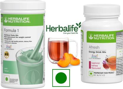 HERBALIFE Formula 1 Shake Mix 500g Afresh Energy Drink 50g Mix Protein Shake