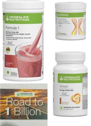 HERBALIFE Formula 1 Strawberry , PP Powder 200 G , Afresh Energy Mix - Cinnamon Protein Shake