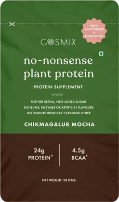COSMIX No Nonsense Plant Protein Organic Pea & Rice Isolate for Easy Digestion Sachet Plant-Based Protein