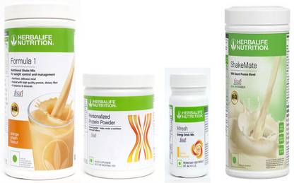 Herbalife Nutrition FORMULA1ORANGE 500 PROTIEN 200 GAFRESH ENERGY DRINK LEMON 50 G SHAKEMATE 500 G Protein Shake