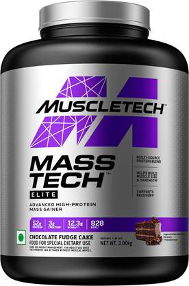 Muscletech Mass-Tech Elite Advance High Protein Mass Gainer with creatine for Strength Gain Weight Gainers/Mass Gainers