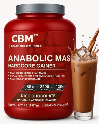 CBM ANABOLIC MASS HARDCORE GAINER PROTEIN WEIGHT GAINER Weight Gainers/Mass Gainers