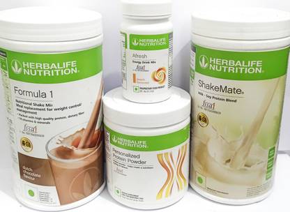 HERBALIFE Formula1 Chocolate 500g Protine Powder 200g Shakemate 500g Peach Afresh 50g Protein Blends