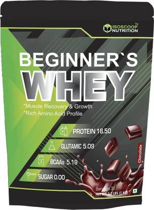 iso scoop nutrition Beginner's Whey Chocolate 1 kg Whey Protein Whey Protein