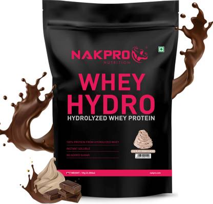 Nakpro HYDRO Whey Protein Hydrolyzed Supplement Powder - 1 kg Cream Chocolate Whey Protein