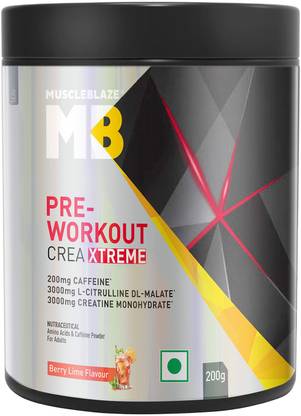 MUSCLEBLAZE Pre Workout Crea-Xtreme with 3000mg Creatine Monohydrate & 200mg Caffeine Pre Workout
