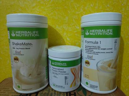 HERBALIFE FORMULA 1 WEIGHT LOSS COMBO VANILLA SHAKE SHAKEMATE PARTEIN POWDER200GM Protein Shake