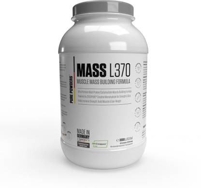 Pure powders MASS L370 Chocolate Flavour (60 Servings) Weight Gainers/Mass Gainers
