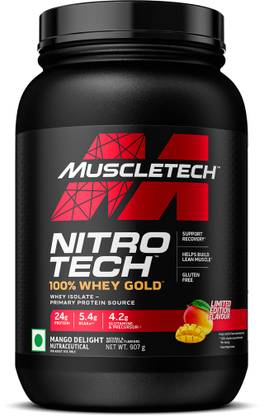 Muscletech Nitro-Tech 100% Whey Gold for Men & Women Whey Protein