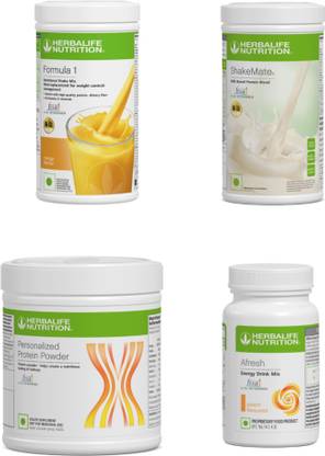 Herbalife Nutrition F1 Shake Mango , Small Protein Powder, ShakeMate , Afresh - Peach Protein Shake