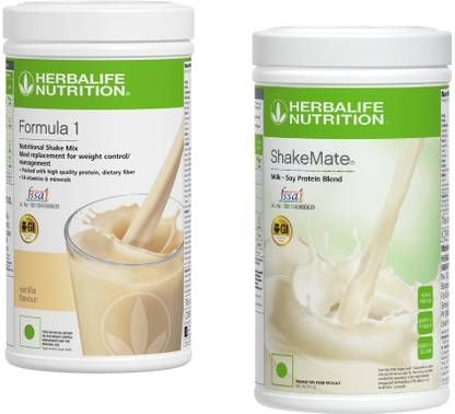 HERBALIFE F1 SHAKE MIX-VANILLA AND SHAKEMATE (PACK OF 2) Protein Shake