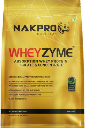 Nakpro WheyZyme Whey Protein Isolate & Concentrate | Informed Choice & Trustified | Whey Protein