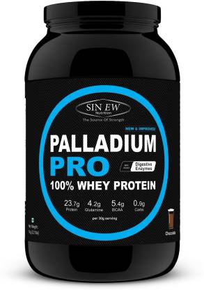 SINEW NUTRITION Palladium Pro Whey Protein with Digestive Enzymes, 1kg (Chocolate Flavour) Whey Protein