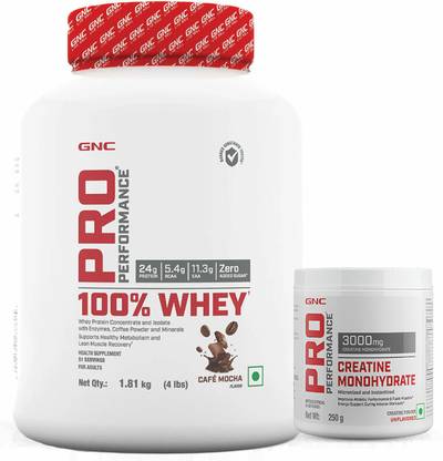 GNC Pro Performance 100% Whey + Creatine Monohydrate Combo Creatine