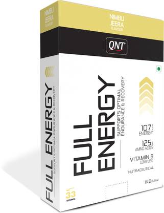 QNT Full Energy | Instant Energy Drink for Rehydration | Reduces Muscle Soreness EAA (Essential Amino Acids)