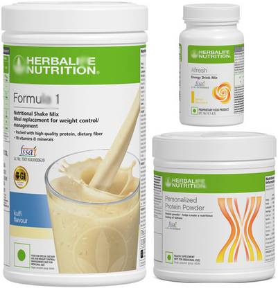 HERBALIFE Formula 1 shake miix Kulfi ,protein powder and Afresh Lemon Protein Blends
