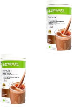 HERBALIFE Formula 1 Shak CHOCOLATE Flavour For Weight Loss 2 PCS Protein Shake