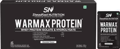 Steadfast NUTRITION Warmax Protein, Isolate & Hydrolysate, 32G Protein With L-Carnitine & L-Arginine Whey Protein