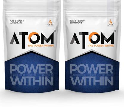 AS-IT-IS Nutrition ATOM PWR Whey Protein, 24g Protein, 1 kg (Pack Of 2) Double Rich Chocolate Whey Protein