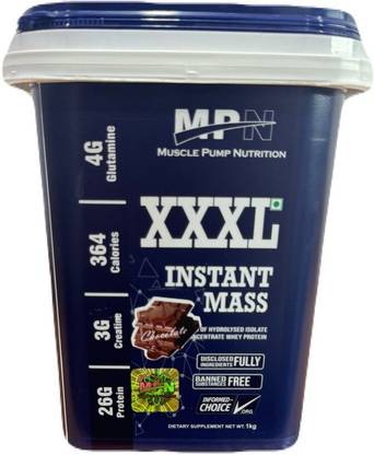 muscle pump nutrition MPN XXXL INSTANT MASS GAINER Weight Gainers/Mass Gainers