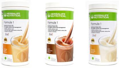 HERBALIFE FORMULA 1SHAKE ORANGE & CHOCOLATE & BANANA 3 PIECESI Protein Shake