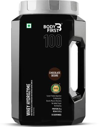 BodyFirst Whey Hydrozyme - Whey Protein Isolate & Hydrolysate with Enzyme Techno Whey Protein