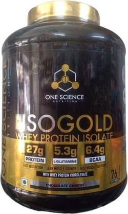 One Science Iso Gold Whey Protein Isolate | 76 Servings | Chocolate Charge Whey Protein