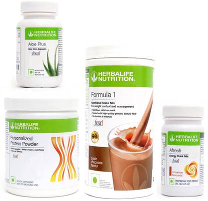 HERBALIFE FORMULA1CHOCOLATE PROTIEN 200 AFRESH ENERGY DRINK CINNAMAN 50 G + ALOE PLUS 50 G Whey Protein