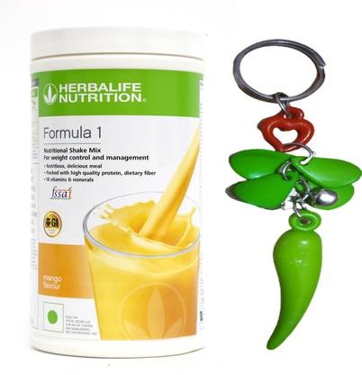 Herbalife Nutrition Formula 1 Shake - Mango Flavor With Unique Key Chain Protein Shake