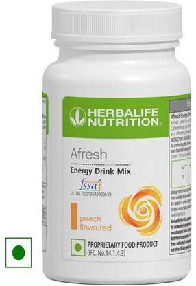 HERBALIFE Afresh Energy Drink Mix , Peach Flavour , 50 gm Energy Bars