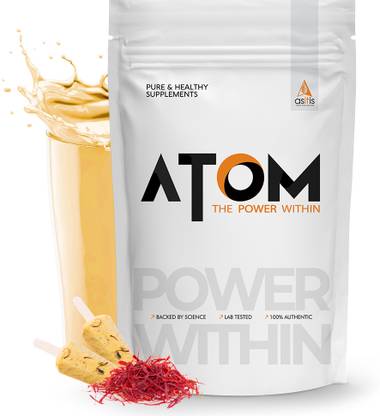 AS-IT-IS Nutrition ATOM Nitro Whey 33g Protein, 3g Creatine, 7.4g BCAA 2Kg, Kesar Kulfi Whey Protein