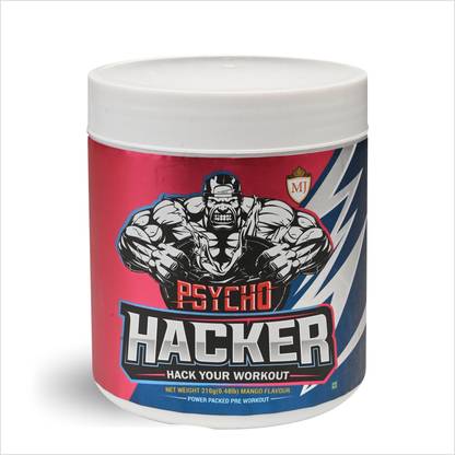 MJ NUTRITION Psycho Hacker Pre-Workout Supplement with 300mg Caffeine, 30 Servings Pre Workout