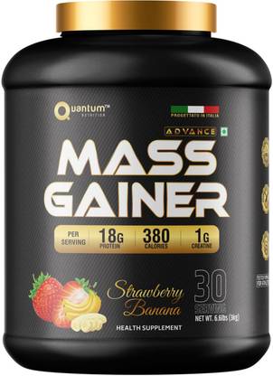 Quantum NUTRITION Banana Strawberry Weight Gainers/Mass Gainers