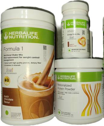 Herbalife Nutrition F1 Shake Chocolate + Protein Powder 200 G + Afresh - Eilachi Protein Shake
