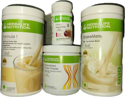 Herbalife Nutrition Formula 1 Vanilla + Protein Powder 200 G+ Shake Mate + Afresh - Kashmiri Kahwa Protein Shake