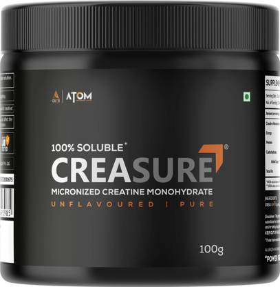 AS-IT-IS Nutrition ATOM Creasure® 100% Soluble Creatine Monohydrate, Unflavored, 33 Servings Creatine