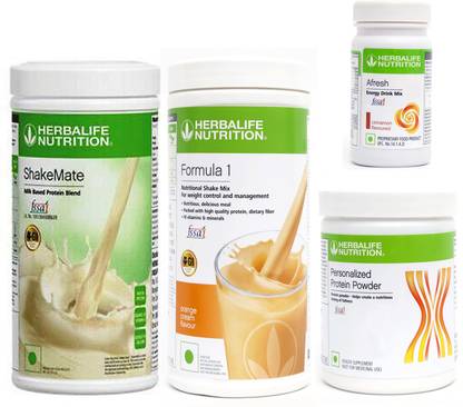 Herbalife Nutrition FORMULA1 ORANGE 500 PROTIEN 200 GAFRESHENERGYDRINK CINNAMON50 +SHAKEMATE 500 G Plant-Based Protein